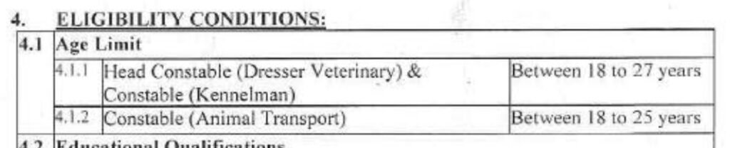 Animal Transport Age Limit