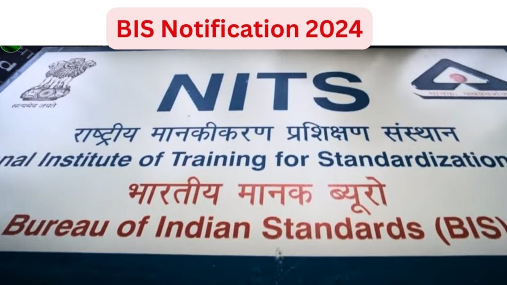 BIS Notification 2024 Shorts Details