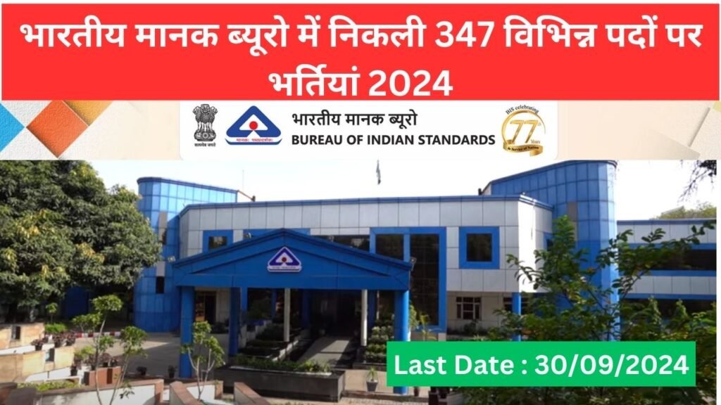 BIS Various Post Recruitment 2024