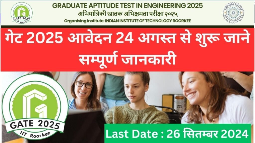 Gate 2025 Exam Online Apply