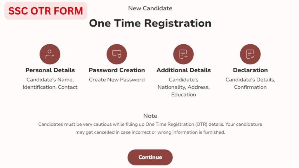 SSC GD OTR FORM 2025