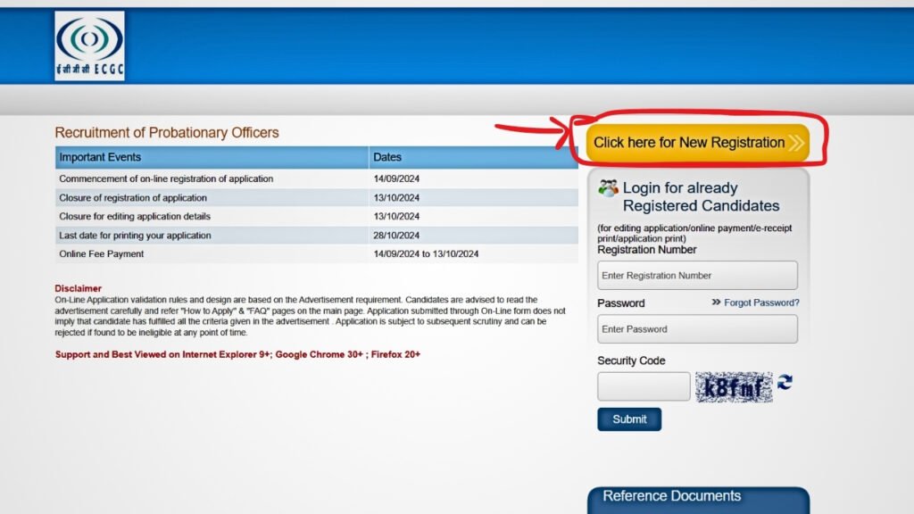 How to Apply for ECGC Officer Probationary PO Vacancy 2024