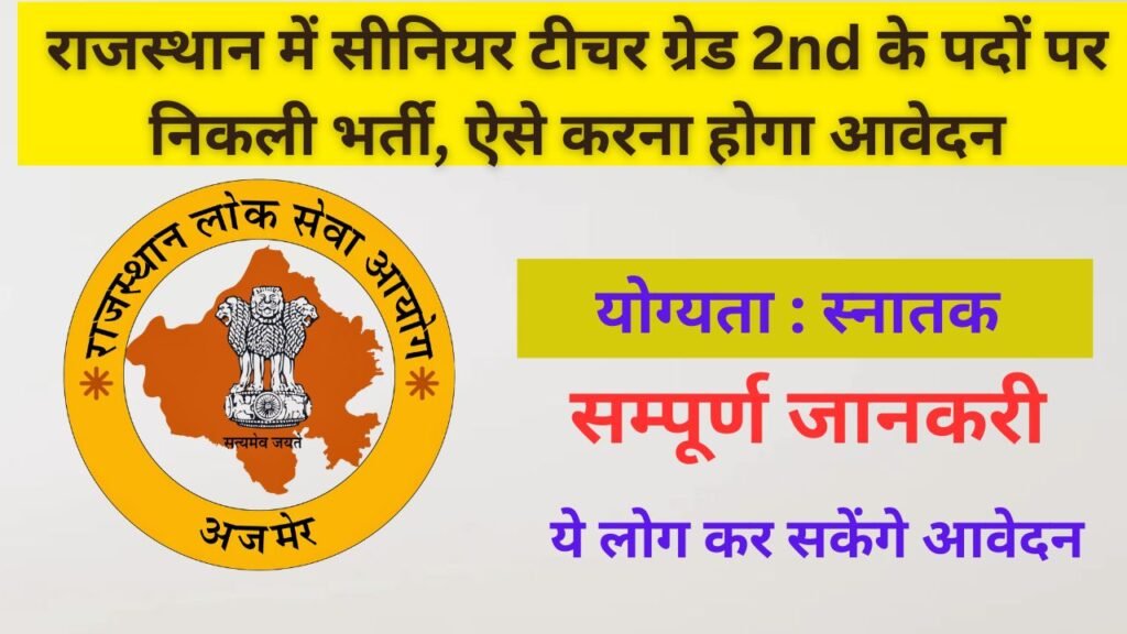 RPSC Senior Teacher Grade II Recruitment 2024