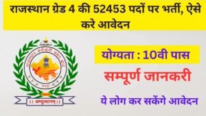 RSMSSB Grade 4th Recruitment 2025