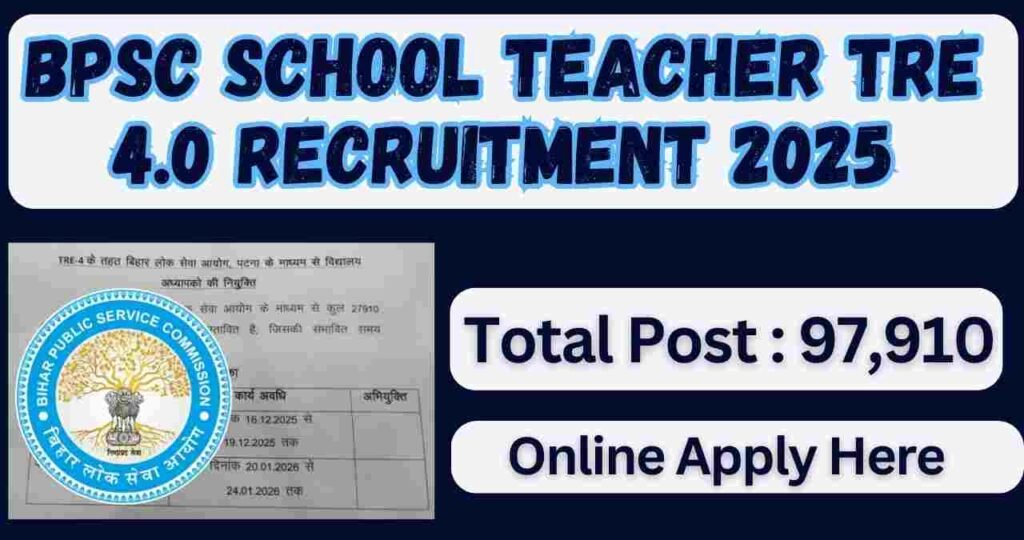 Bihar BPSC TRE 4.0 Recruitment 2025
